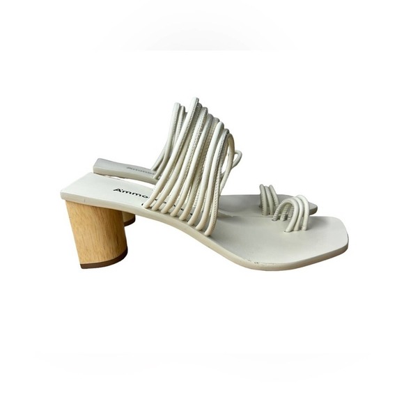 AMMONDE ATLEIR Alessandra block heel in ivory - Picture 7 of 12